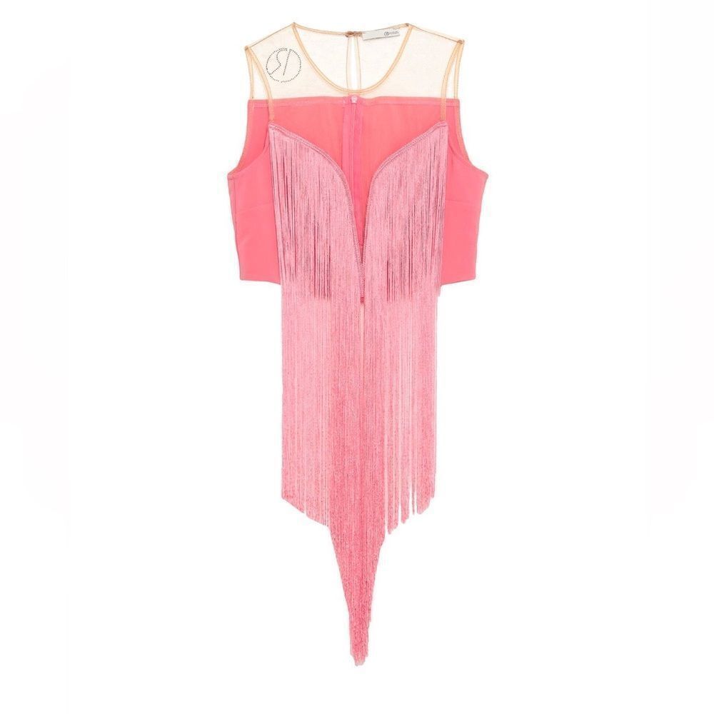 Relish pink tulle crepe Top